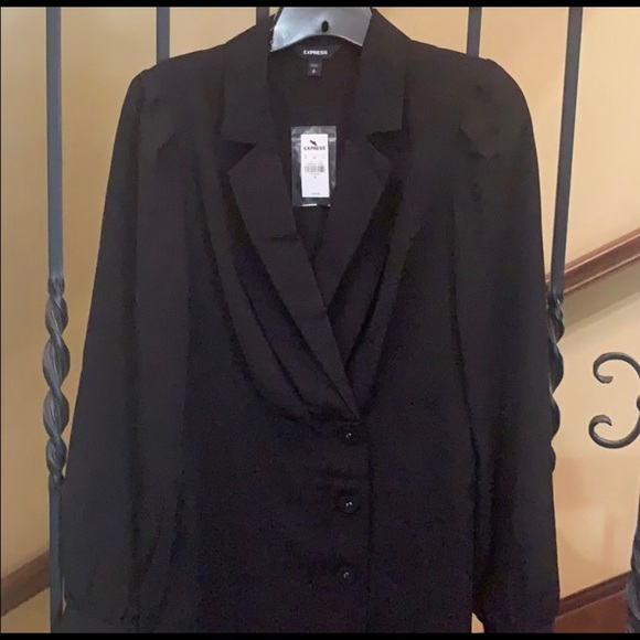 Express asymmetrical Button blazer dress!! - Picture 3 of 5